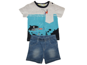 BOY ZONE ΠΑΙΔΙΚΟ ΣΕΤ ΜΕ ΣΟΡΤΣ ΤΖΙΝ 1210 - γκρι