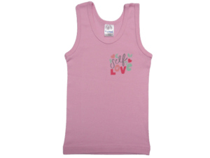 PRETTY BABY ΠΑΙΔΙΚΟ ΑΜΑΝΙΚΟ ΦΑΝΕΛΑΚΙ SELF LOVE 1439 – ροζ
