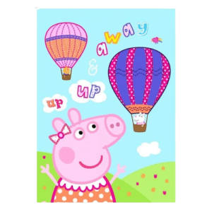 PEPPA PIG ΒΡΕΦΙΚΗ ΠΑΙΔΙΚΗ FLEECE ΚΟΥΒΕΡΤΑ 100x140 1594 – γαλάζιο