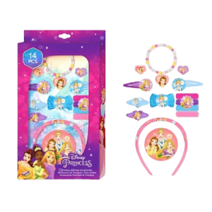 ©DISNEY ΠΑΙΔIΚΟ ΣΕΤ ΑΞΕΣΟΥΑΡ ΜΑΛΛΙΩΝ PRINCESS 1602 - ροζ