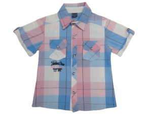 DMK ΠΑΙΔΙΚΟ ΚΟΝΤΟΜΑΝΙΚΟ ΠΟΥΚΑΜΙΣΟ 1648 - καρό