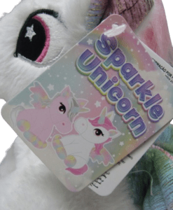 PLUSH UNICORN SPARKLE ΛΟΥΤΡΙΝΟ 23cm 1711 – λευκό