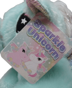 PLUSH UNICORN SPARKLE ΛΟΥΤΡΙΝΟ 23cm 1709 - τιρκουαζ