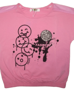 FRENZY ΠΑΙΔΙΚΟ ΒΑΜΒΑΚΕΡΟ T-SHIRT 1855 – ροζ