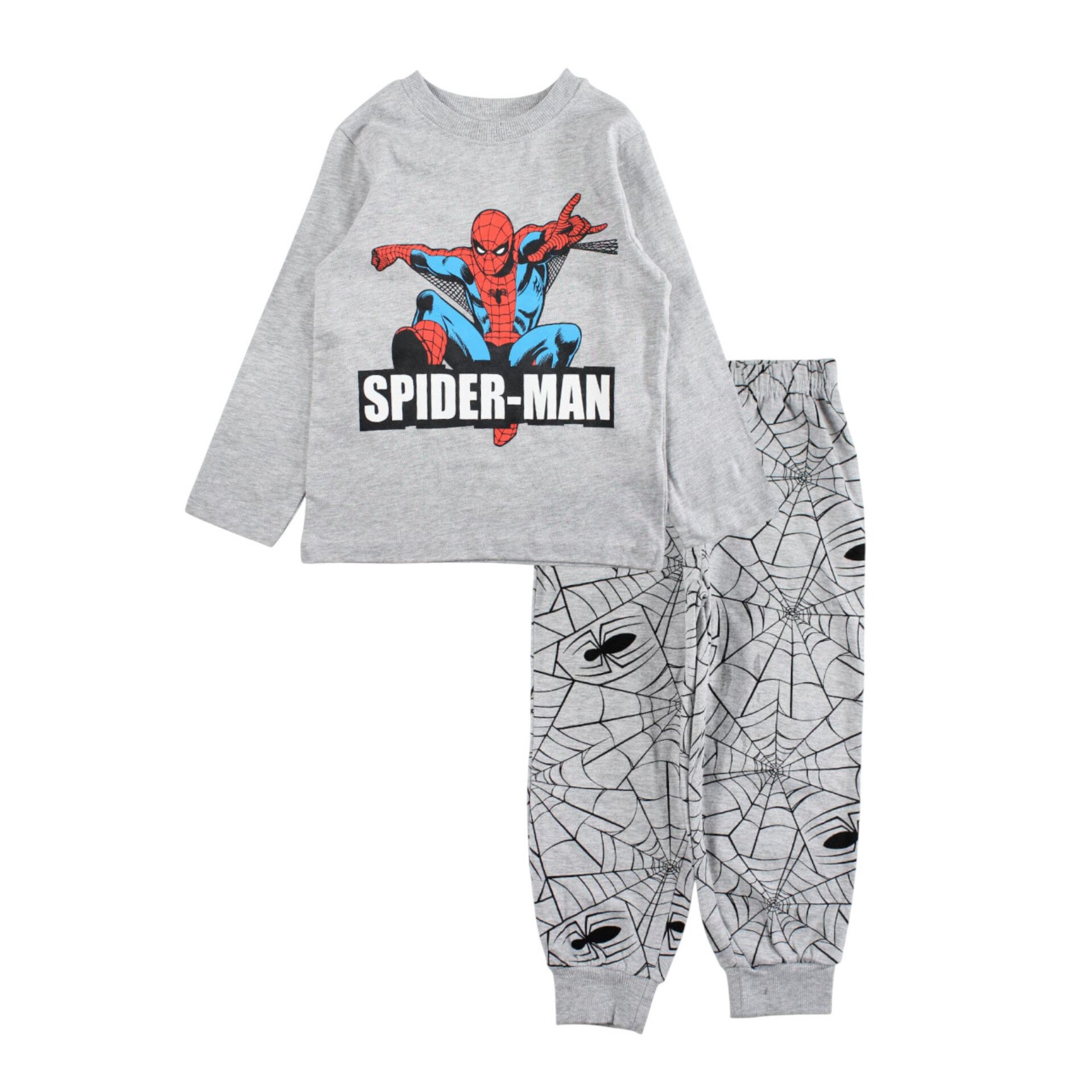 MARVEL ΠΑΙΔΙΚΟ ΣΕΤ ΠΙΤΖΑΜΑ SPIDERMAN 1878 - γκρι