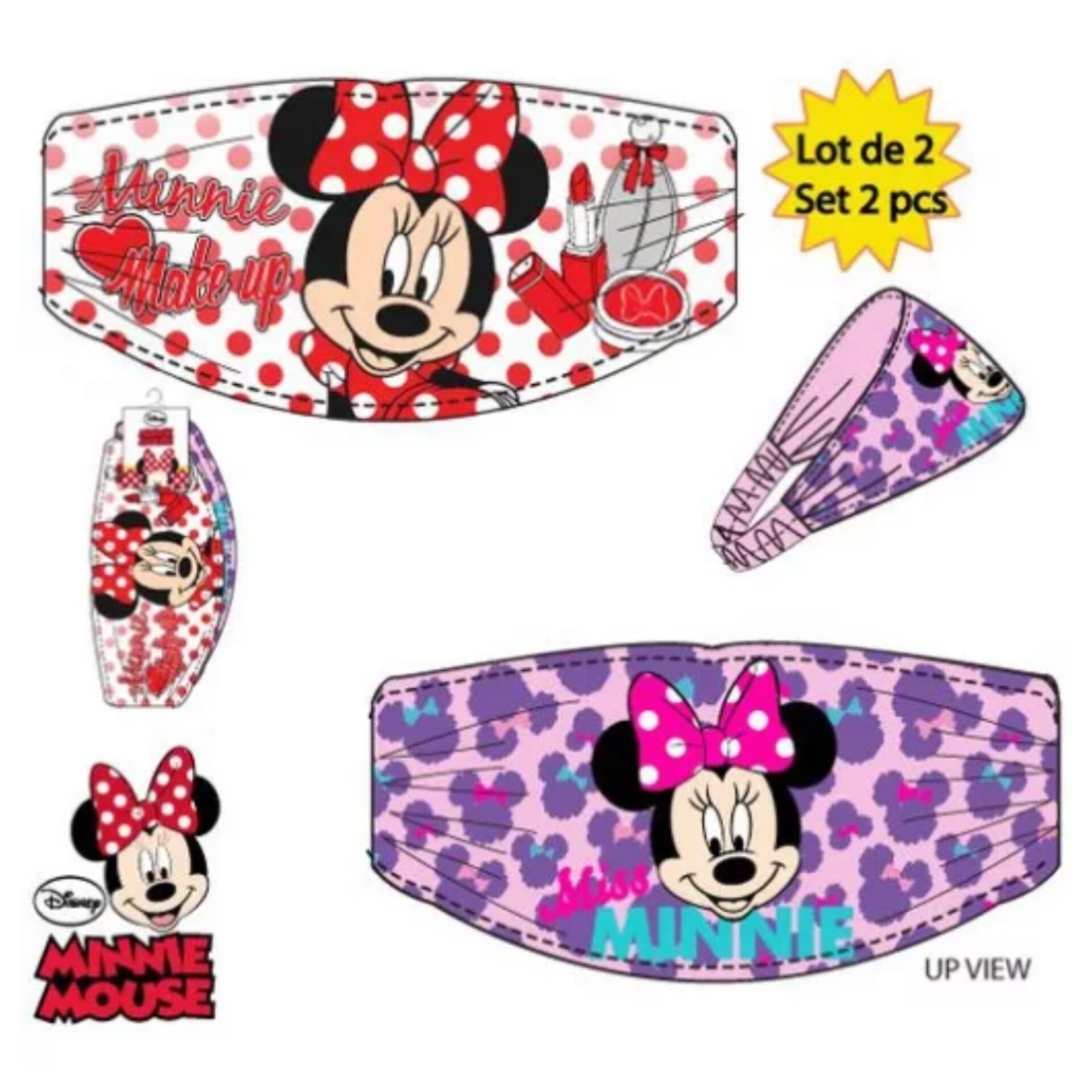 ©DISNEY ©DISNEY ΠΑΙΔΙΚΗ ΜΠΑΝΤΑΝΑ ΜΑΛΛΙΩΝ MINNIE MOUSE 1995 - μοβ
