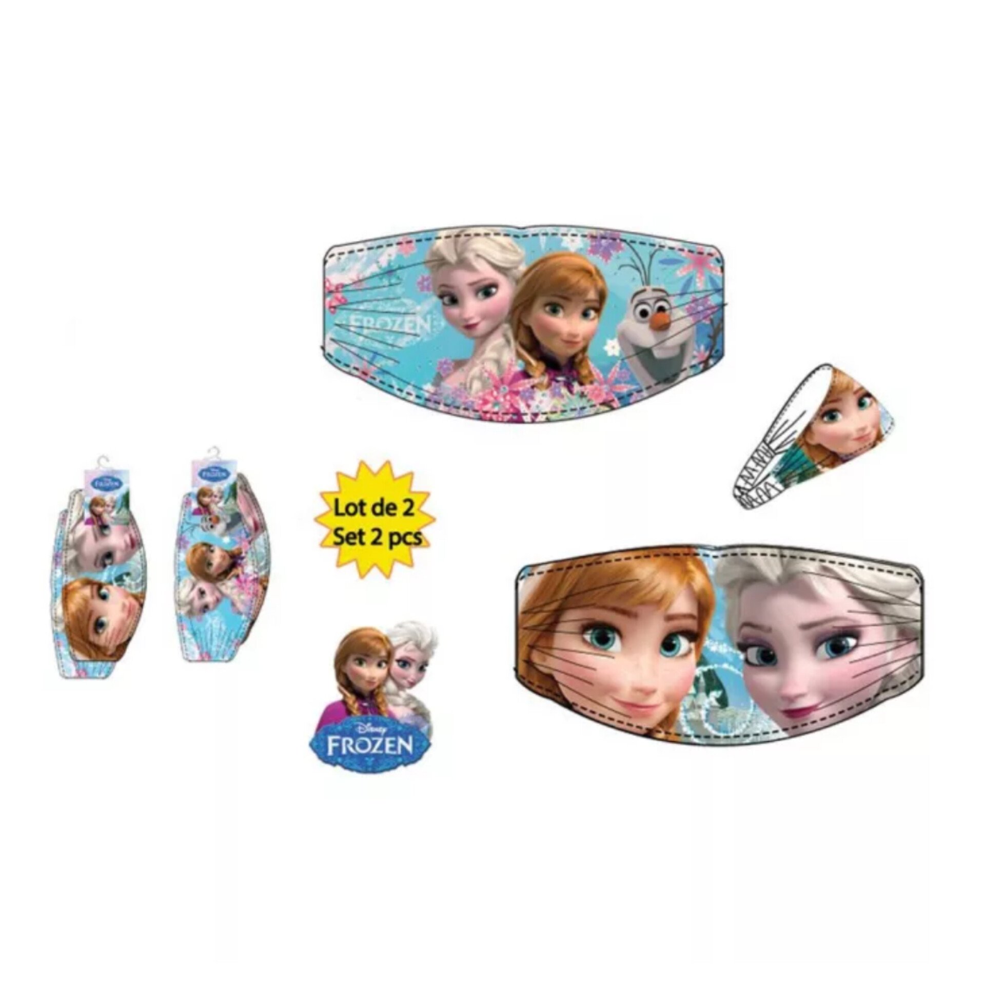 ©DISNEY ©DISNEY ΠΑΙΔΙΚΗ ΜΠΑΝΤΑΝΑ ΜΑΛΛΙΩΝ FROZEN 1994 - μπλε