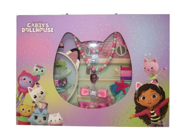 DREAMWORKS DREAMWORKS ΠΑΙΔΙΚΟ ΣΕΤ ΣΤΕΚΑ ΚΟΣΜΗΜΑΤΑ GABBY'S DOLLHOUSE 2001 – λευκό