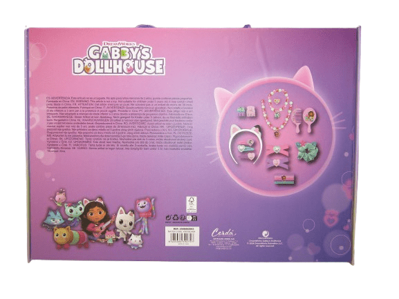 DREAMWORKS ΠΑΙΔΙΚΟ ΣΕΤ ΣΤΕΚΑ ΚΟΣΜΗΜΑΤΑ GABBY'S DOLLHOUSE 2001 – λευκό φωτογραφία