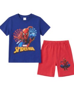 MARVEL ΠΑΙΔΙΚΟ ΣΕΤ T-SHIRT ΣΟΡΤΣ SPIDERMAN 1999 - κόκκινο