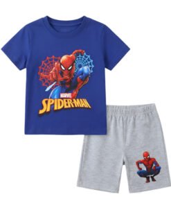 MARVEL ΠΑΙΔΙΚΟ ΣΕΤ T-SHIRT ΣΟΡΤΣ SPIDERMAN 2000 - γκρι