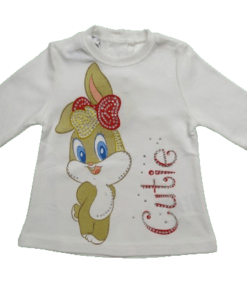 LOONEY TUNES ΠΑΙΔΙΚΗ ΜΑΚΡΥΜΑΝΙΚΗ ΜΠΛΟΥΖΑ 5H204_A – λευκό