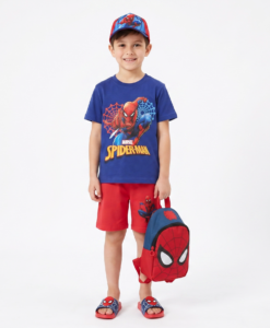 MARVEL ΠΑΙΔΙΚΟ ΣΕΤ T-SHIRT ΣΟΡΤΣ SPIDERMAN 1999 - κόκκινο