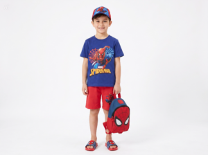 MARVEL ΠΑΙΔΙΚΟ ΣΕΤ T-SHIRT ΣΟΡΤΣ SPIDERMAN 1999 - κόκκινο