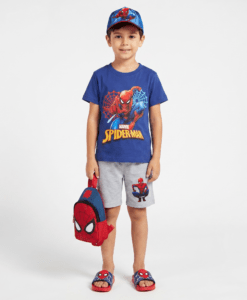MARVEL ΠΑΙΔΙΚΟ ΣΕΤ T-SHIRT ΣΟΡΤΣ SPIDERMAN 2000 - γκρι