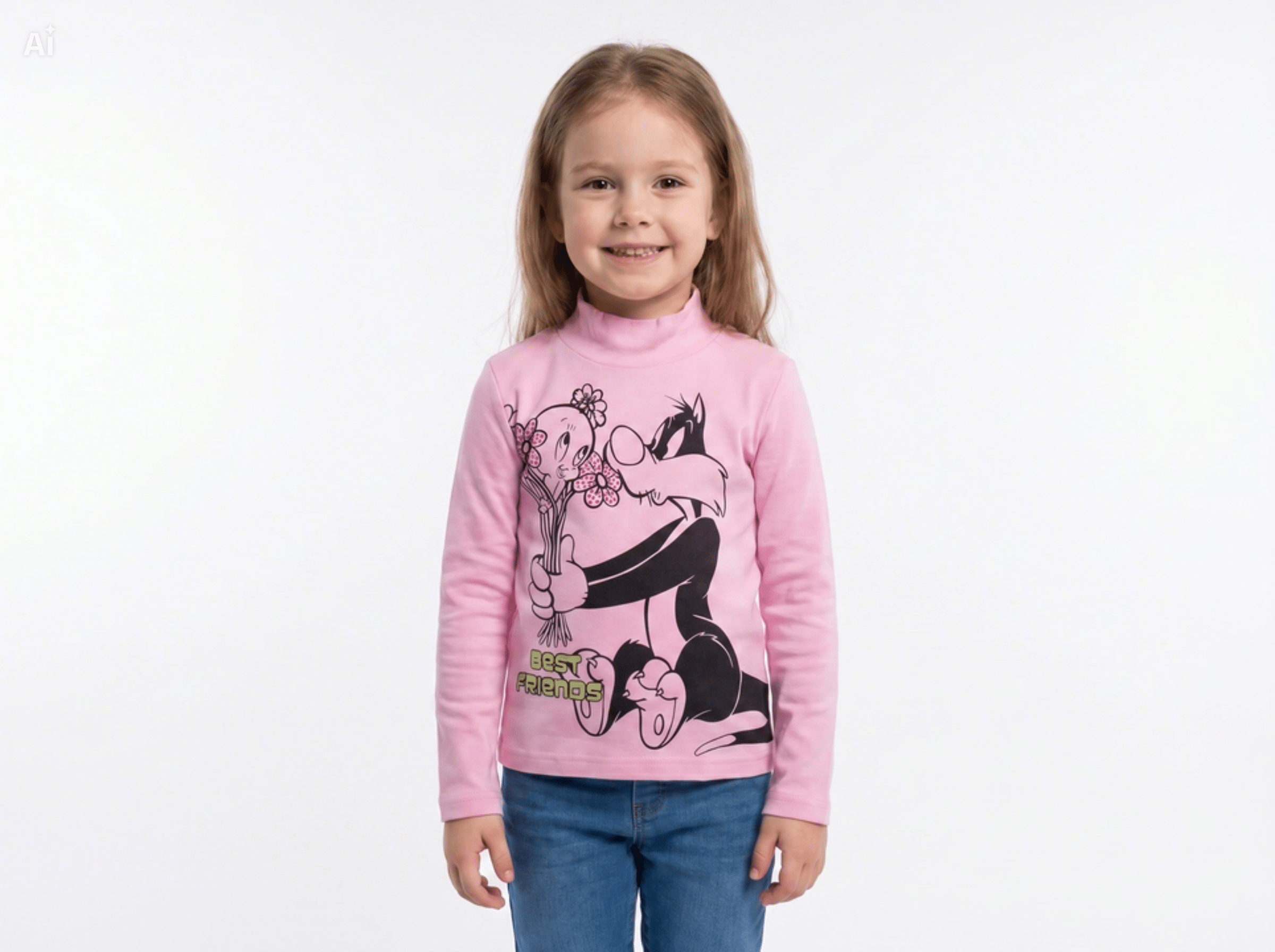 LOONEY TUNES ΠΑΙΔΙΚΗ ΜΑΚΡΥΜΑΝΙΚΗ ΜΠΛΟΥΖΑ WB61M143 - ροζ ΡΟΖ - LOONEY TUNES - 