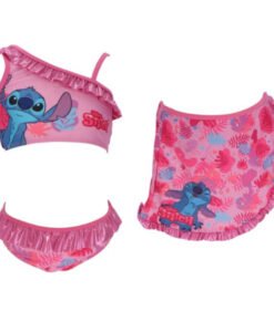 ©DISNEY ΠΑΙΔΙΚΟ ΜΠΙΚΙΝΙ ΜΑΓΙΟ ΜΕ ΠΑΡΕΟ ΦΟΥΣΤΑ LILO AND STITCH 3010 – φούξια