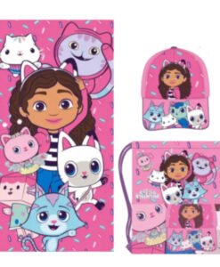DREAMWORKS ΠΑΙΔΙΚΟ ΣΕΤ ΤΣΑΝΤΑ ΠΕΤΣΕΤΑ ΚΑΠΕΛΟ GABBY'S DOLLHOUSE 3019 - φούξια