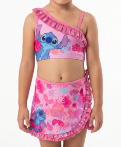 ©DISNEY ΠΑΙΔΙΚΟ ΜΠΙΚΙΝΙ ΜΑΓΙΟ ΜΕ ΠΑΡΕΟ ΦΟΥΣΤΑ LILO AND STITCH 3010 – φούξια