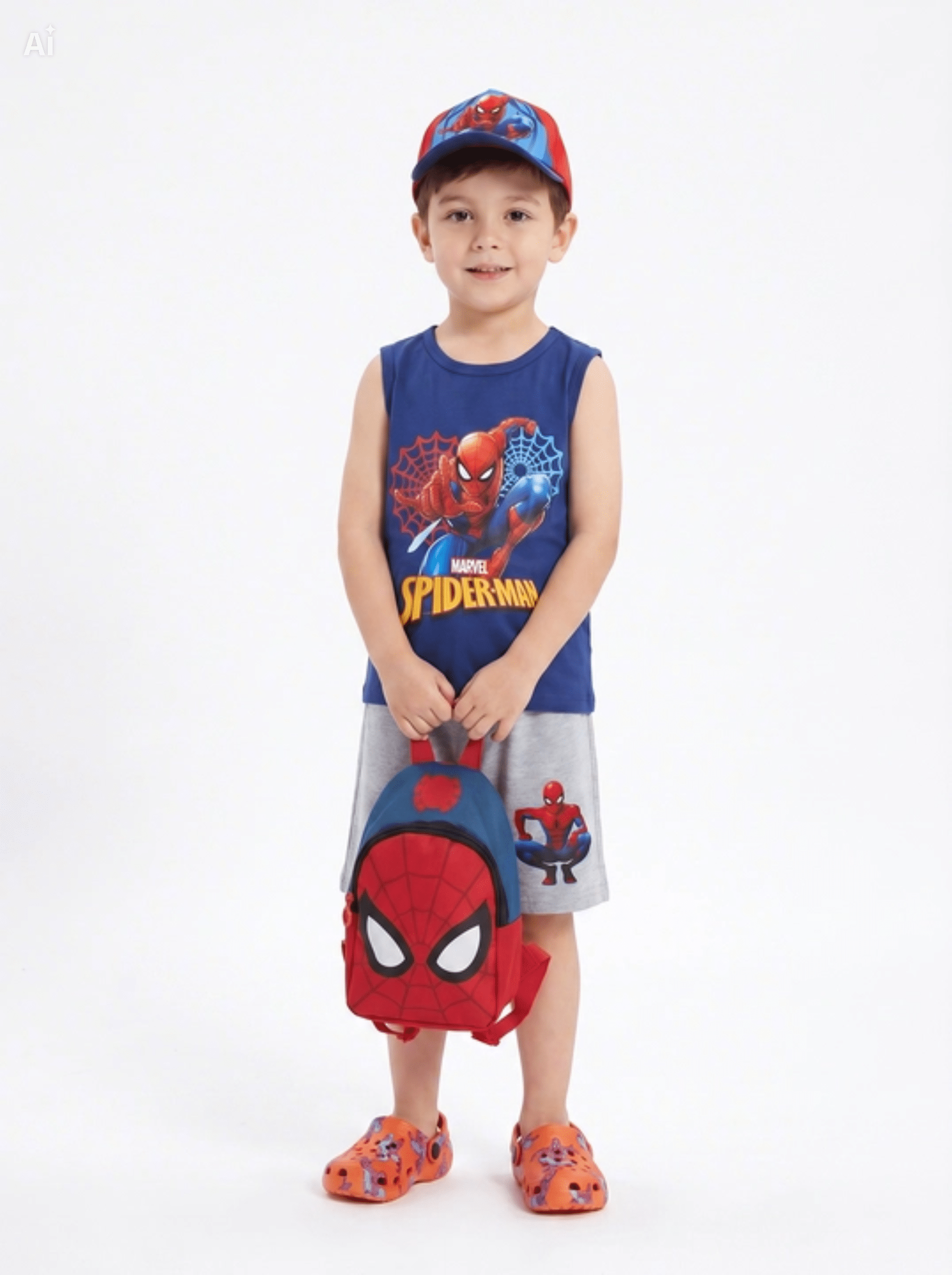 MARVEL ΠΑΙΔΙΚΟ ΣΕΤ ΜΕ ΣΟΡΤΣ SPIDERMAN 3009 - γκρι
