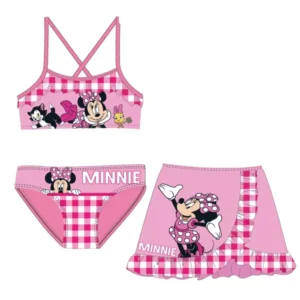 ©DISNEY ΠΑΙΔΙΚΟ ΣΕΤ ΜΠΙΚΙΝΙ ΜΑΓΙΟ ΠΑΡΕΟ MINNIE MOUSE 3046 - ροζ