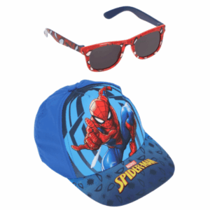 MARVEL ΠΑΙΔΙΚΟ ΣΕΤ ΚΑΠΕΛΟ ΓΥΑΛΙΑ ΗΛΙΟΥ SPIDERMAN 3050 – μπλε