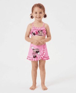 ©DISNEY ΠΑΙΔΙΚΟ ΣΕΤ ΜΠΙΚΙΝΙ ΜΑΓΙΟ ΠΑΡΕΟ MINNIE MOUSE 3046 - ροζ